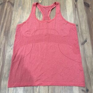Lululemon Athletica Salmom/Pink Heathered Racerback Tank Top Size 12‎